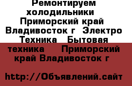 Ремонтируем холодильники - Приморский край, Владивосток г. Электро-Техника » Бытовая техника   . Приморский край,Владивосток г.